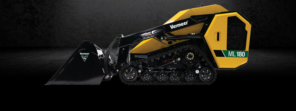 Vermeer ML180 mini loader with advanced electric over-hydraulic controls and suspension system