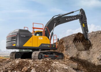Volvo Construction Equipment new excavator manufacturing facility in Eskilstuna Sweden