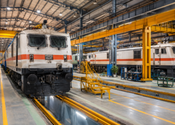 Indian Railways electric locomotive maintenance facility at Raipur under South East Central Railway
