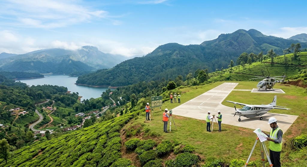 Proposed regional airstrip development project in Kerala to improve connectivity across Idukki, Wayanad and Kasaragod