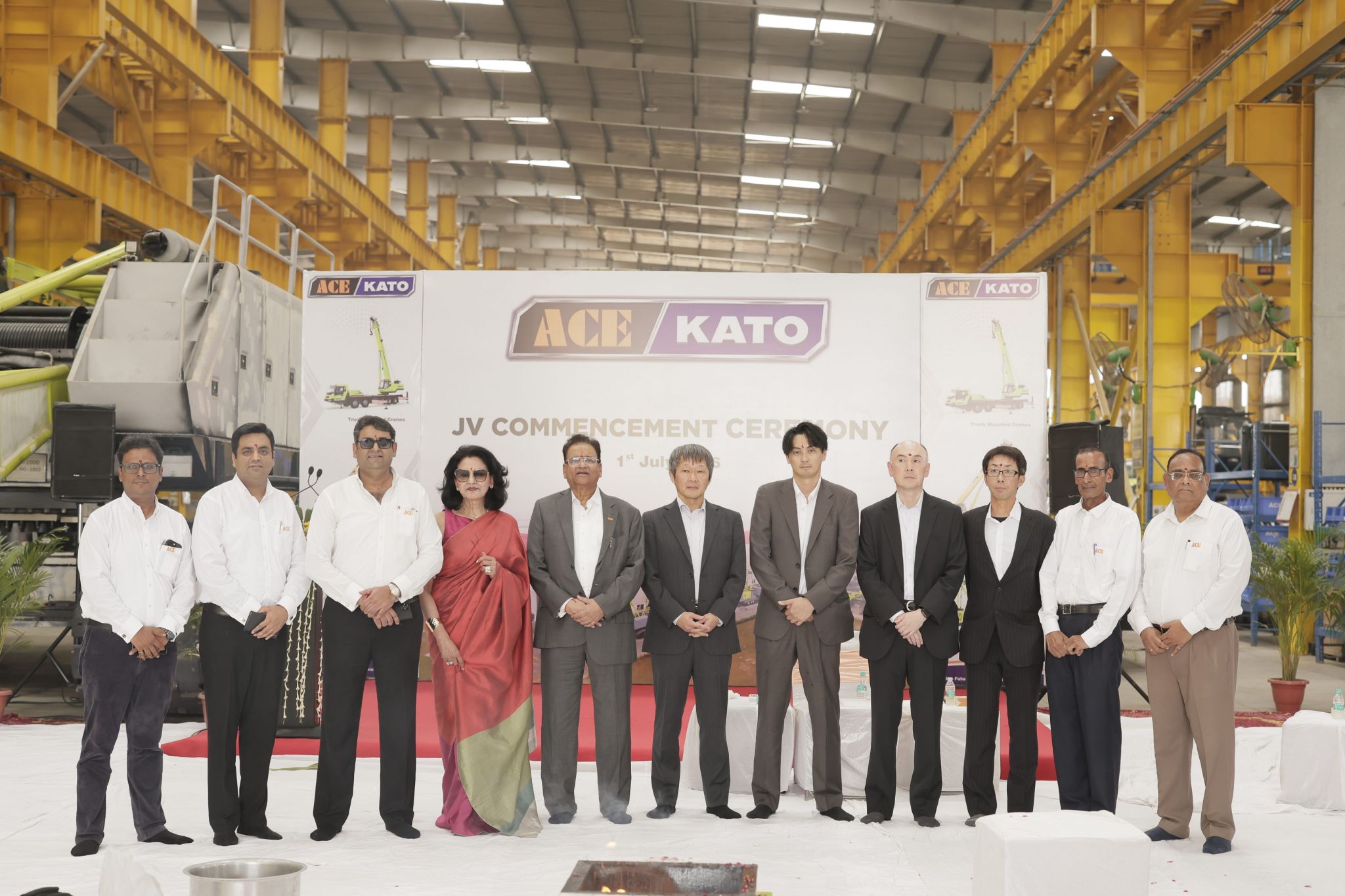 ACE and KATO forge joint venture to manufacture advanced mobile cranes in India
