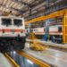 Electric locomotive maintenance facility at Indian Railways' Raipur depot